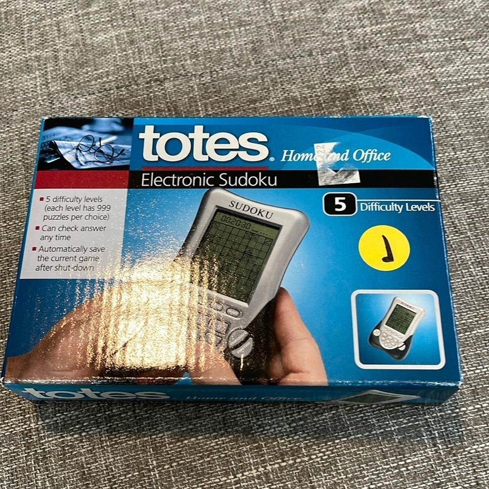 Totes Touch Screen Sudoku Pocket Size  Included 1 Million Ways to Play